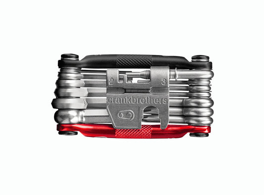 Crank Brothers M19 Multi-Tool - Black-Red Black - Red  