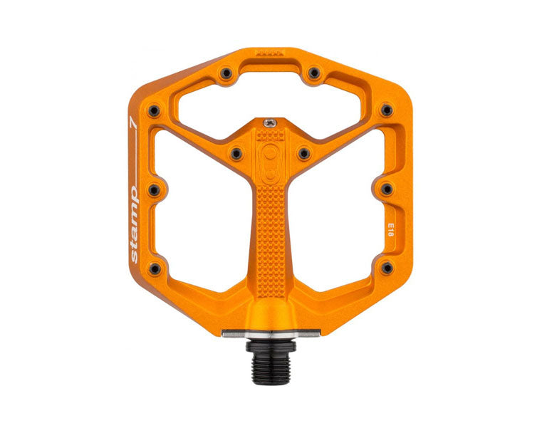 Crank Brothers Stamp 7 Small Platform Pedals - Orange Orange  