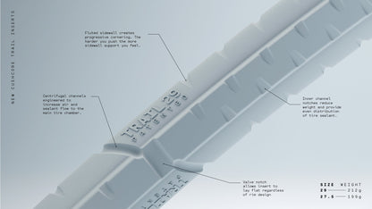 CushCore Trail Tire Inserts - Set - Inc 2 Tubeless Valves
