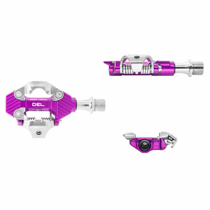 Wolf Tooth Components DEL Gravel Clipless MTB Pedal - Ultraviolet Purple