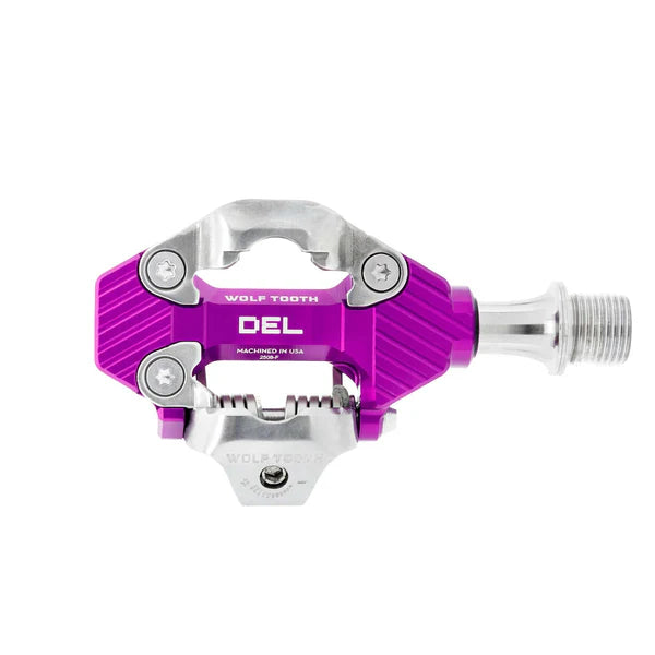 Wolf Tooth Components DEL Gravel Clipless MTB Pedal - Ultraviolet Purple