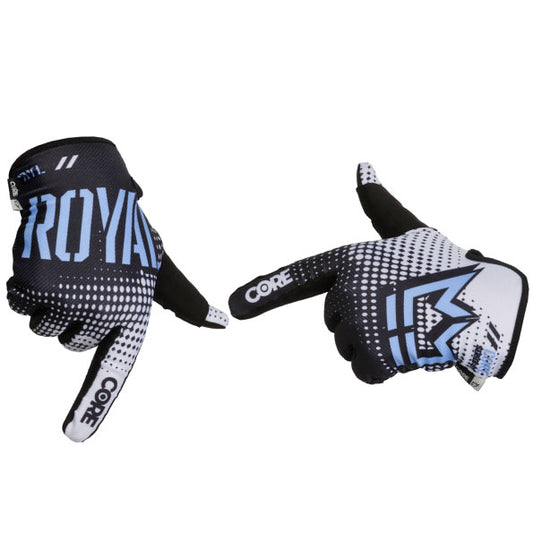 Royal Core MTB Glove - Dot Fade - Black-White