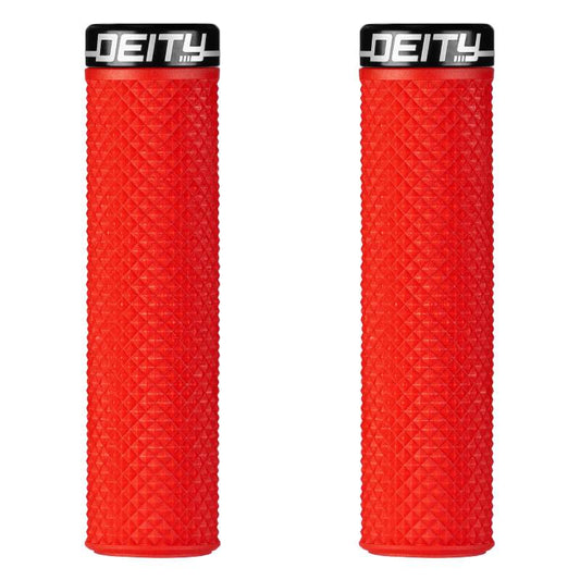 Deity Components Supracush Grips - Red Red  