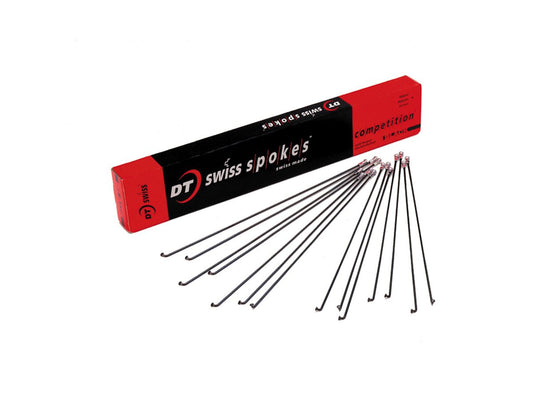 DT Swiss Competition - Double Butted - 14/15/14g Spokes - Black Black 264mm 