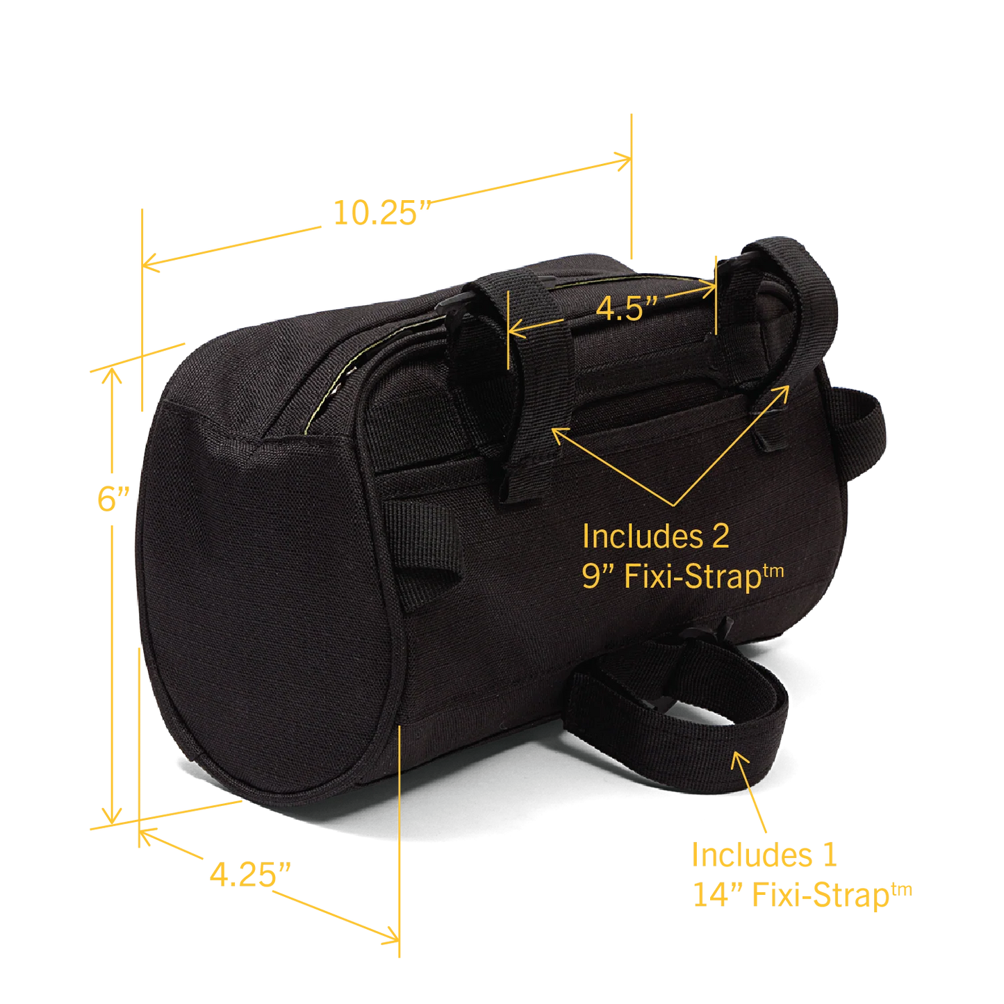 Po Campo Domino Handlebar Bag - Black Ripstop