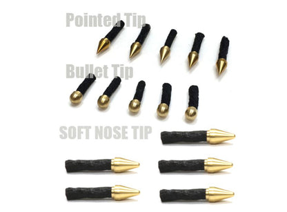 Dynaplug Tubeless Tire Repair Plugs Black - Brass Soft Nose - Brass - All Purpose 