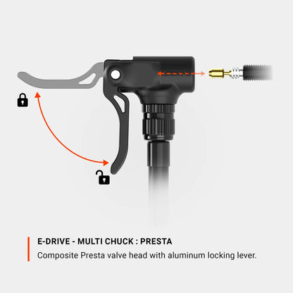 Lezyne E-Drive Pump - Satin Black