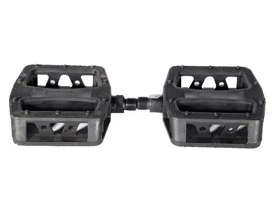 Eastern Atom Series Plastic BMX Pedals - 1/2" - Black Black  