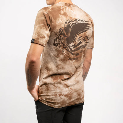 Fasthouse Emil Johansson Live and Enjoy Tee - Tie Dye Brown-White