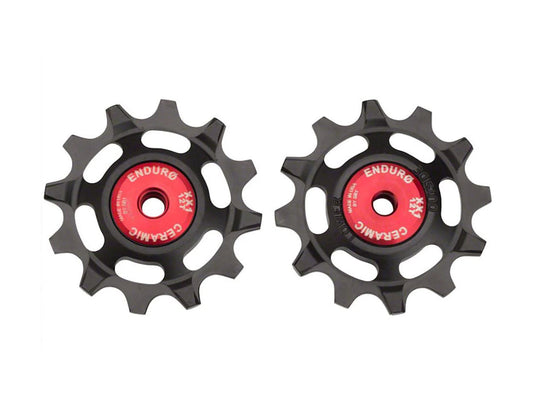 Enduro ZerO Pulley Set Black - Red SRAM XX1 - 12t 