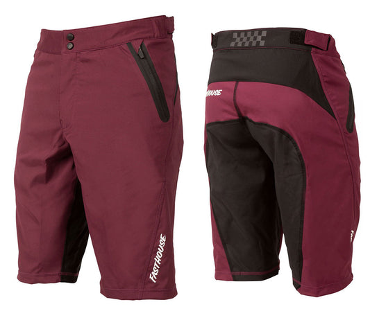 Fasthouse Crossline 2.0 Short - Youth - Maroon Maroon 22 