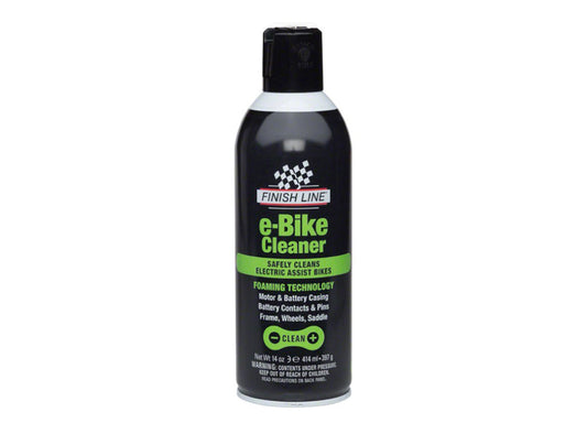 Finish Line e-Bike Cleaner Black - Green 14oz Aerosol 