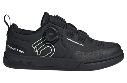 Five Ten Freerider Pro BOA Flat Pedal Shoe - Womens - Core Black-Linen Green-Ftwr White