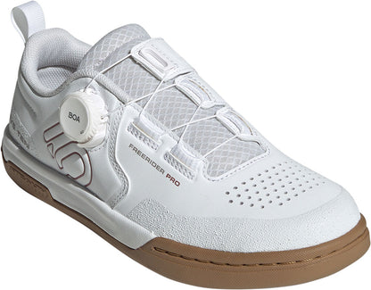 Five Ten Freerider Pro BOA Flat Pedal Shoe - Womens - Ftwr White-Warm Clay-Gray Three