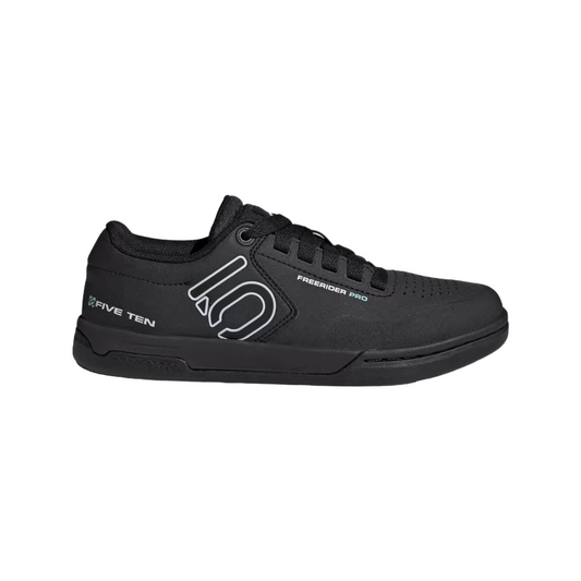 Five Ten Freerider Pro Flat Pedal Shoe - Womens - Core Black-Crystal White-Acid Mint