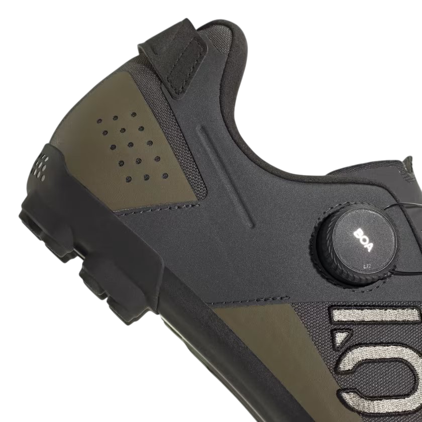 Five Ten Kestrel BOA Clipless MTB Shoe - Gray Six-Silver Pebble-Olive Strata