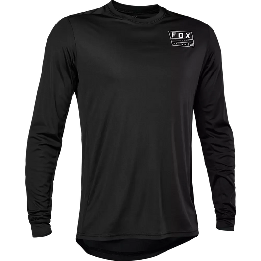 Fox Racing Ranger Long Sleeve MTB Jersey - Swath - Black - 2022 Black Small 