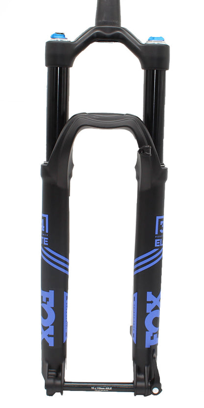 Fox Suspension 34 Float 130 Performance Elite 29" 15QRx110 Boost - Matt Black-Ultraviolet Decals Matt Black - Ultraviolet Decals 1.5" Tapered Anodized Finish - 3-Pos-Adj - FIT4 - 1.5" Tapered - 51mm Rake