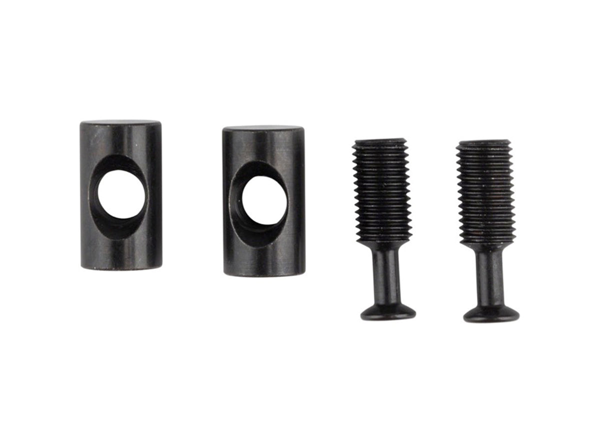 Fox Suspension Transfer Saddle Clamp Hardware Black Pair - Bolt and Barrel Nut 