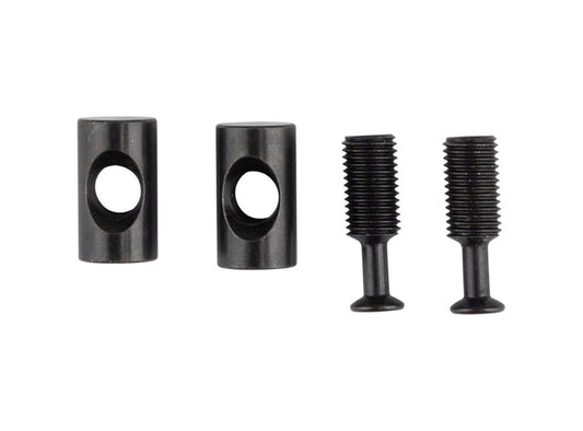 Fox Suspension Transfer Saddle Clamp Hardware Black Pair - Bolt and Barrel Nut 