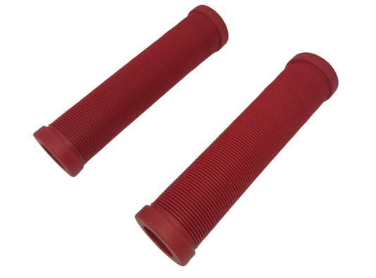 Free Agent Flangeless Shroom XL BMX Grips - Bright Red