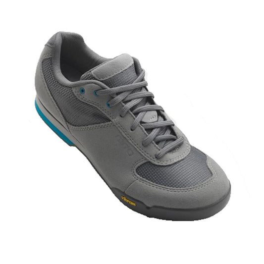 Giro Petra VR MTB Shoe - Womens - Titanium-Blue Jewel Titanium - Blue Jewel EU 36 