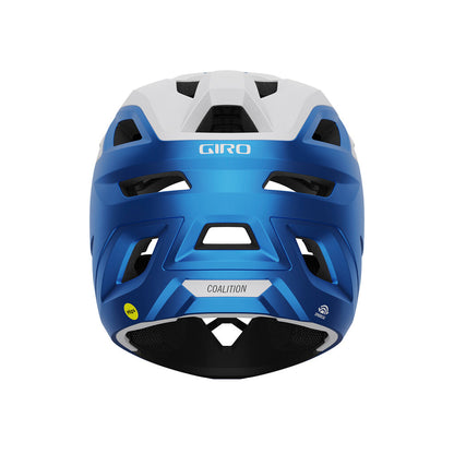 Giro Coalition Spherical Full Face Helmet - Matt White-Ano Blue