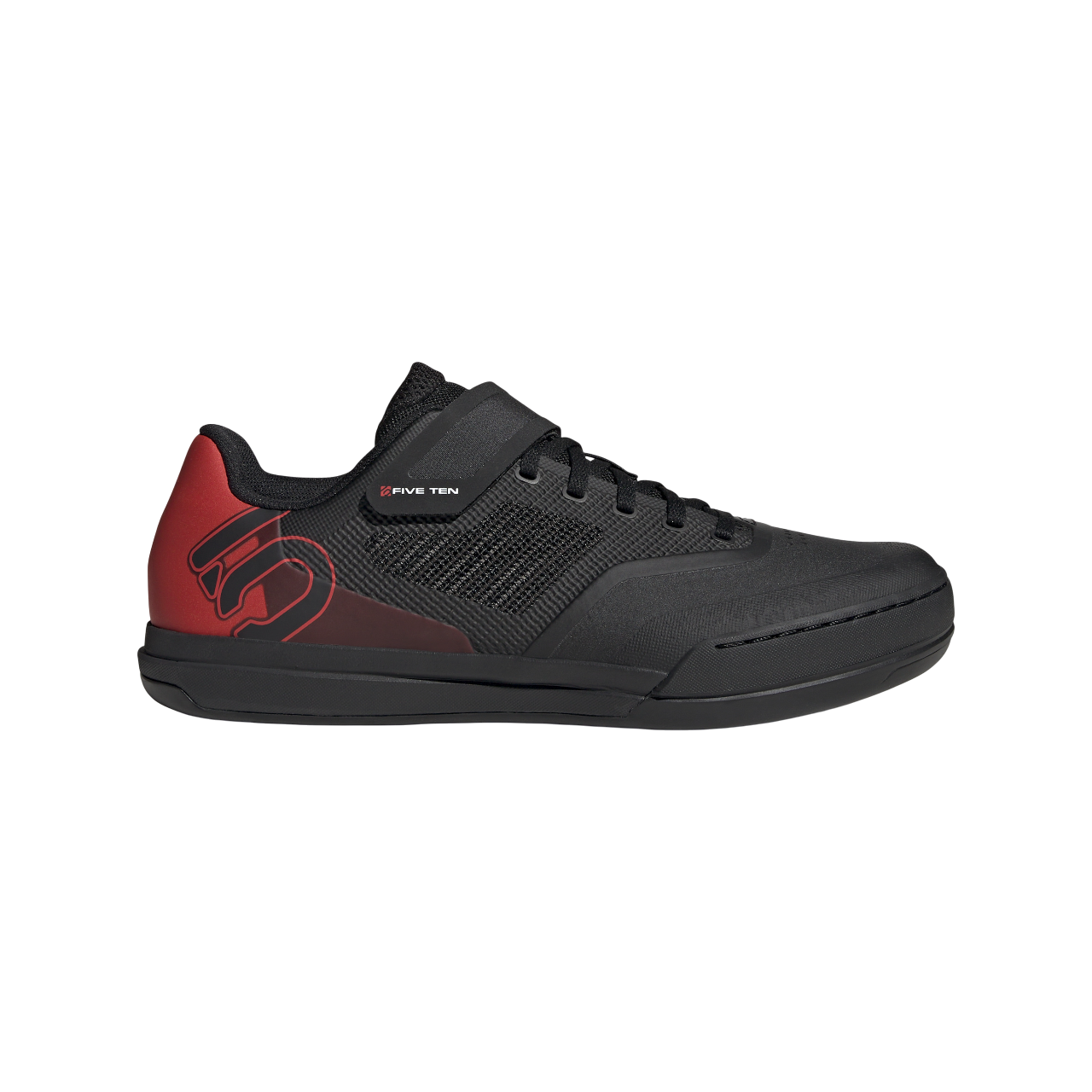 Five Ten Hellcat Pro Clipless MTB Shoe - Core Black-Core Black-Red