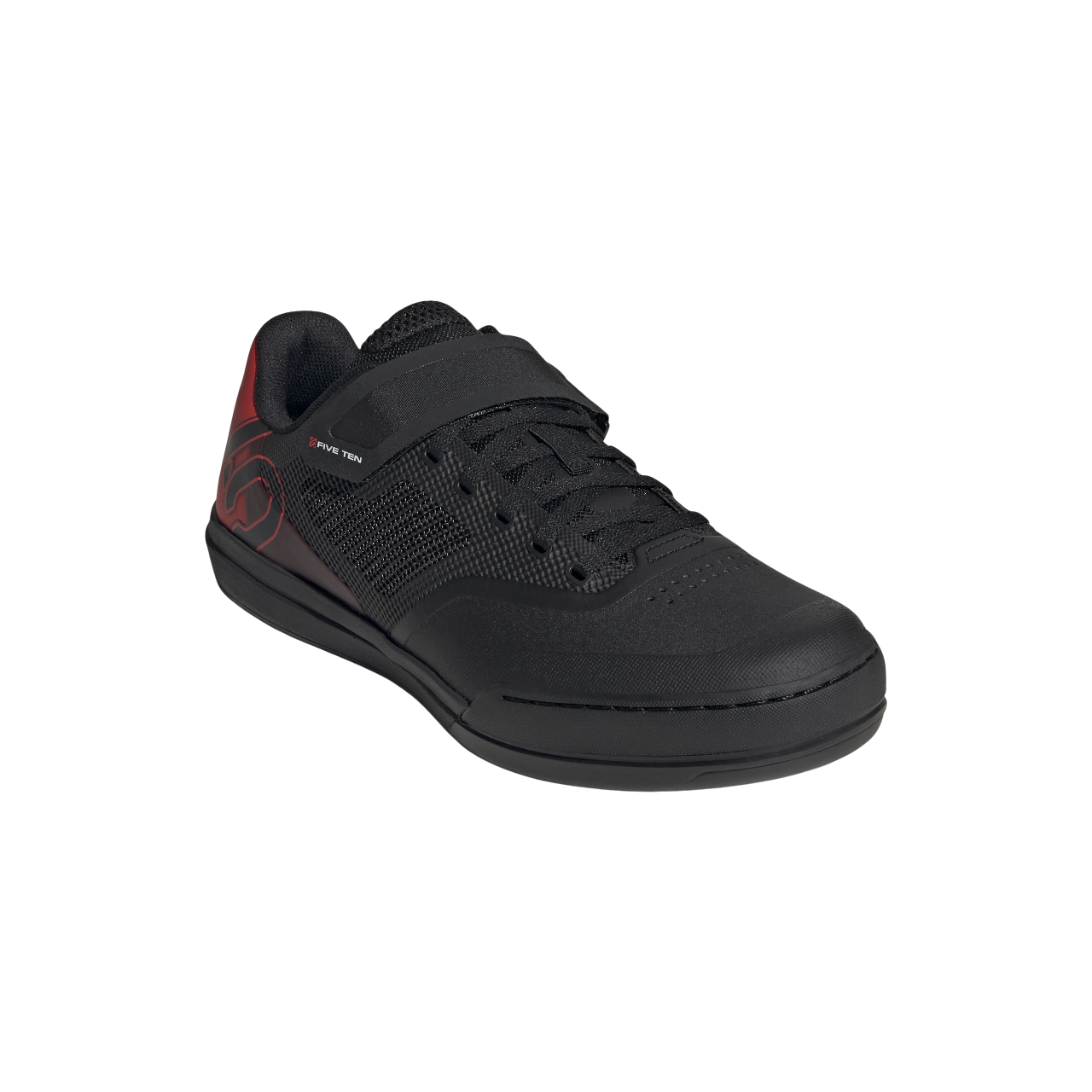 Five Ten Hellcat Pro Clipless MTB Shoe - Core Black-Core Black-Red
