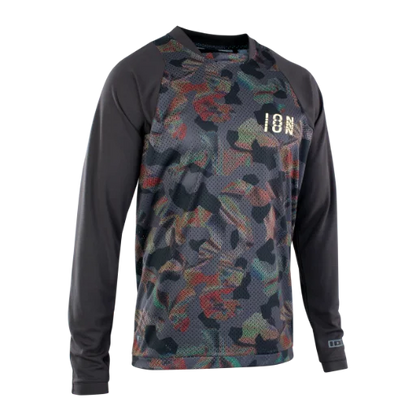 ION Scrub Long Sleeve MTB Jersey - Black - 2022 900 Black Small 
