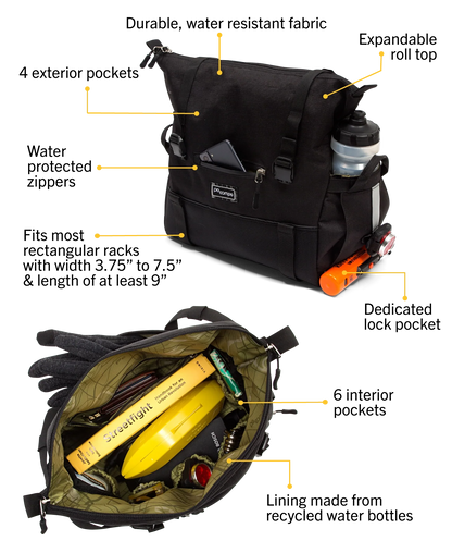 Po Campo Vernon Trunk Bag - Black Ripstop