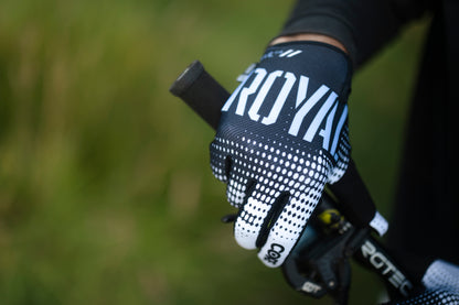 Royal Core MTB Glove - Dot Fade - Black-White