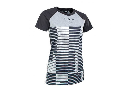 ION Scrub AMP Mesh_ine Short Sleeve MTB Jersey - Womens - Black - 2021 Black X-Small 