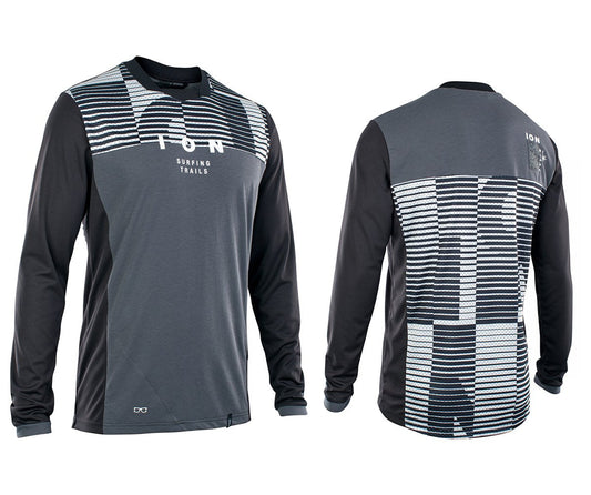 ION Scrub Mesh_ine Long Sleeve MTB Jersey - Black - 2021 Black Small 