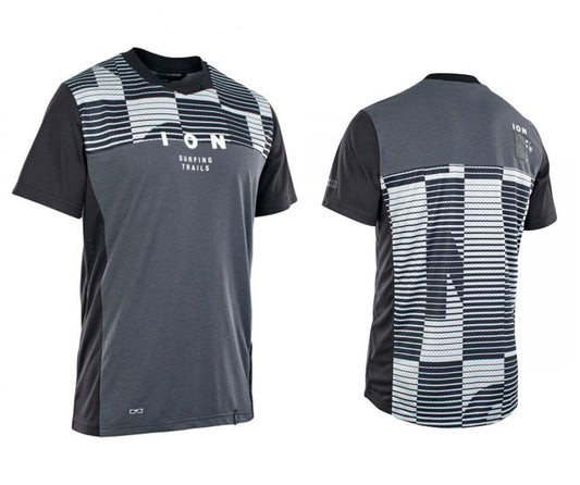 ION Scrub Mesh_ine Short Sleeve MTB Jersey - Black - 2021 Black Small 
