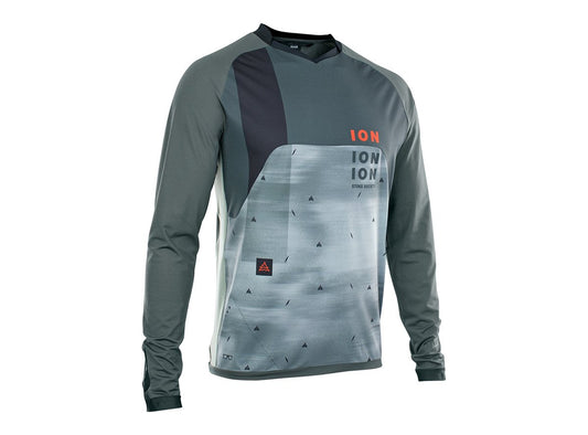 ION Traze Vent Long Sleeve MTB Jersey - Thunder Gray - 2021 Thunder Gray Small 