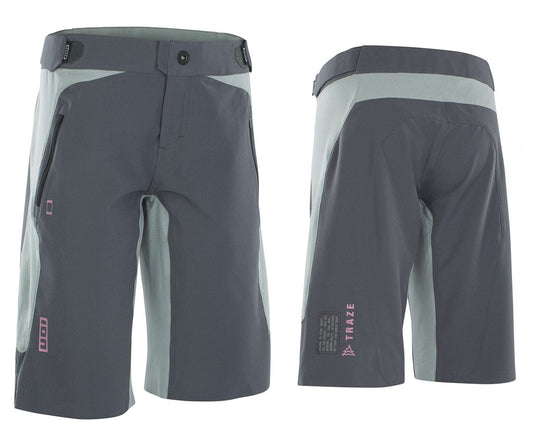 ION Traze Vent MTB Short - Womens - Thunder Gray - 2021 Thunder Gray X-Small 