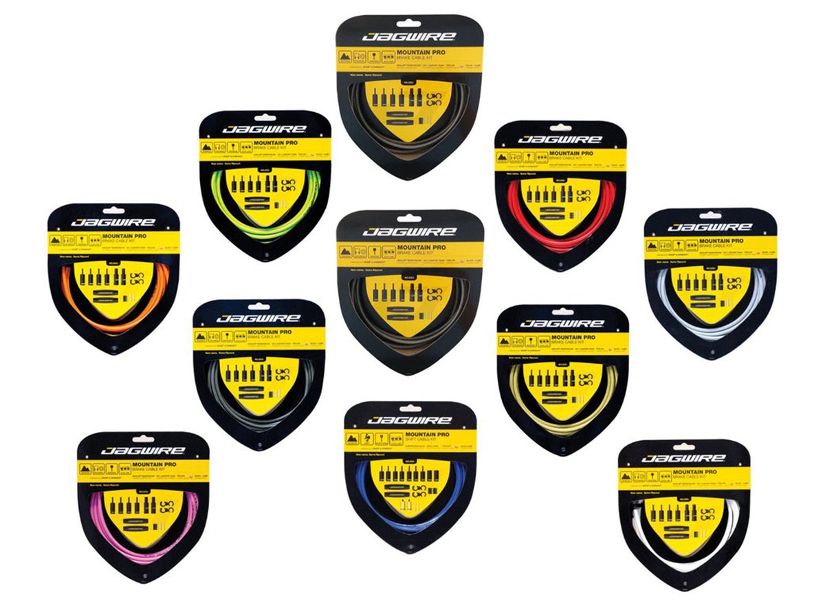 Jagwire Mountain Pro Brake Cable Kit - SRAM/Shimano - Yellow Yellow  
