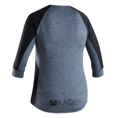 Kaden Apparel Gryla 3/4 Sleeve MTB Jersey - Womens - Dark Blue-Black