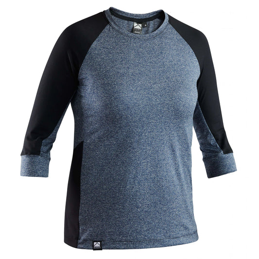 Kaden Apparel Gryla 3/4 Sleeve MTB Jersey - Womens - Dark Blue-Black Dark Blue - Black X-Small 