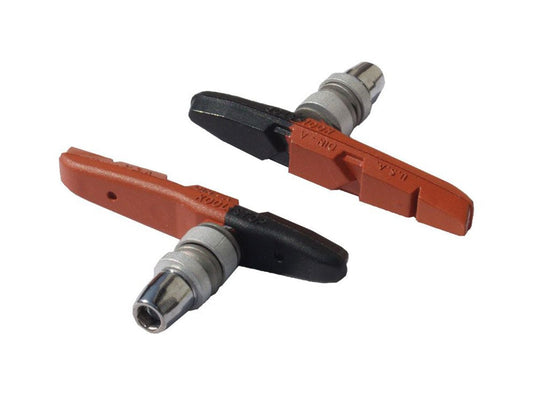 Kool Stop Thinline MTB V-Brake Pads - Black-Salmon Black - Salmon Dual Compound 