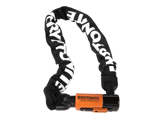 Kryptonite 1090 Evolution Series 4 Chain Lock - Black-Orange Black - Orange 3' x 90cm 