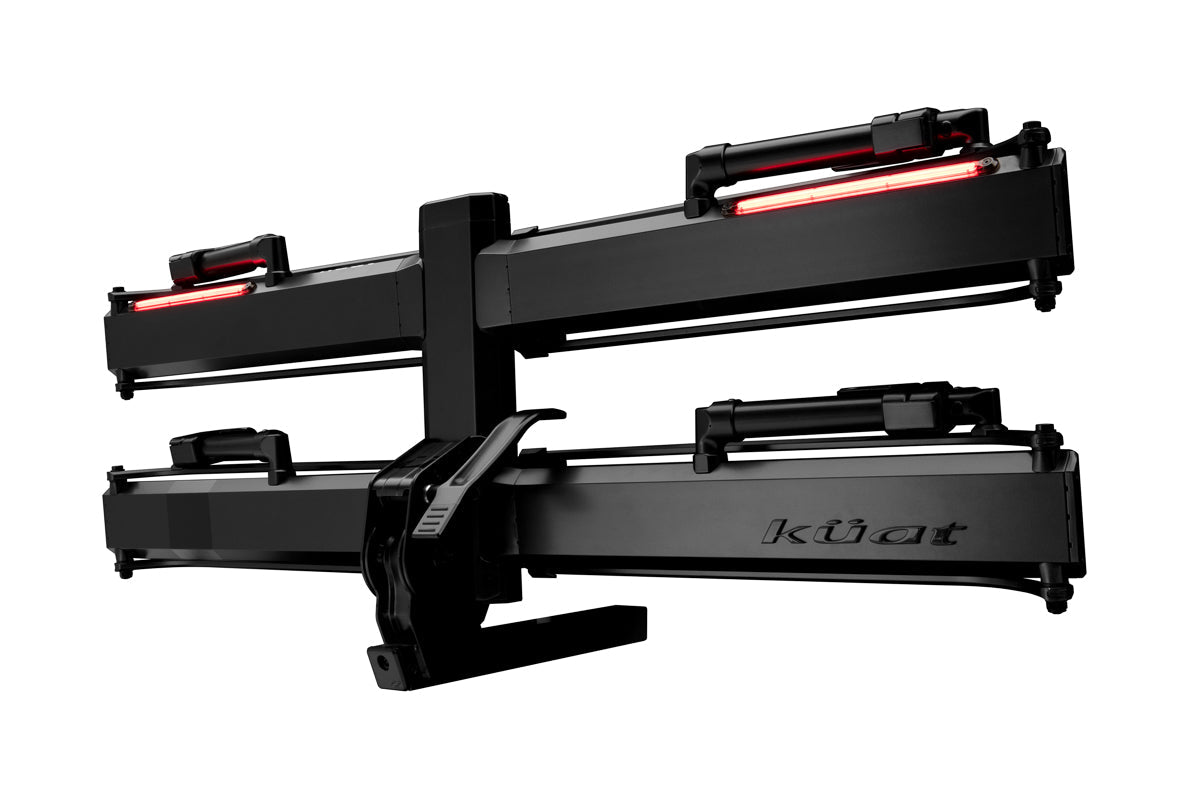 Kuat Piston Pro X LED Dual Ratchet Platform Rack with Kashima - 2 Bike - 1.25" - Galaxy Gray Galaxy Gray  