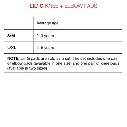 G-Form Lil'G Toddler Knee & Elbow Guard - Black