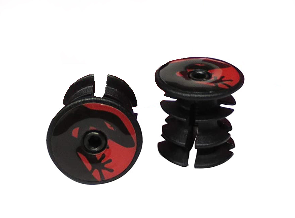 Lizard Skins DSP Bar Tape Plugs - Crimson Red Crimson Red  