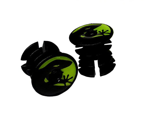 Lizard Skins DSP Bar Tape Plugs - Neon Yellow Neon Yellow  