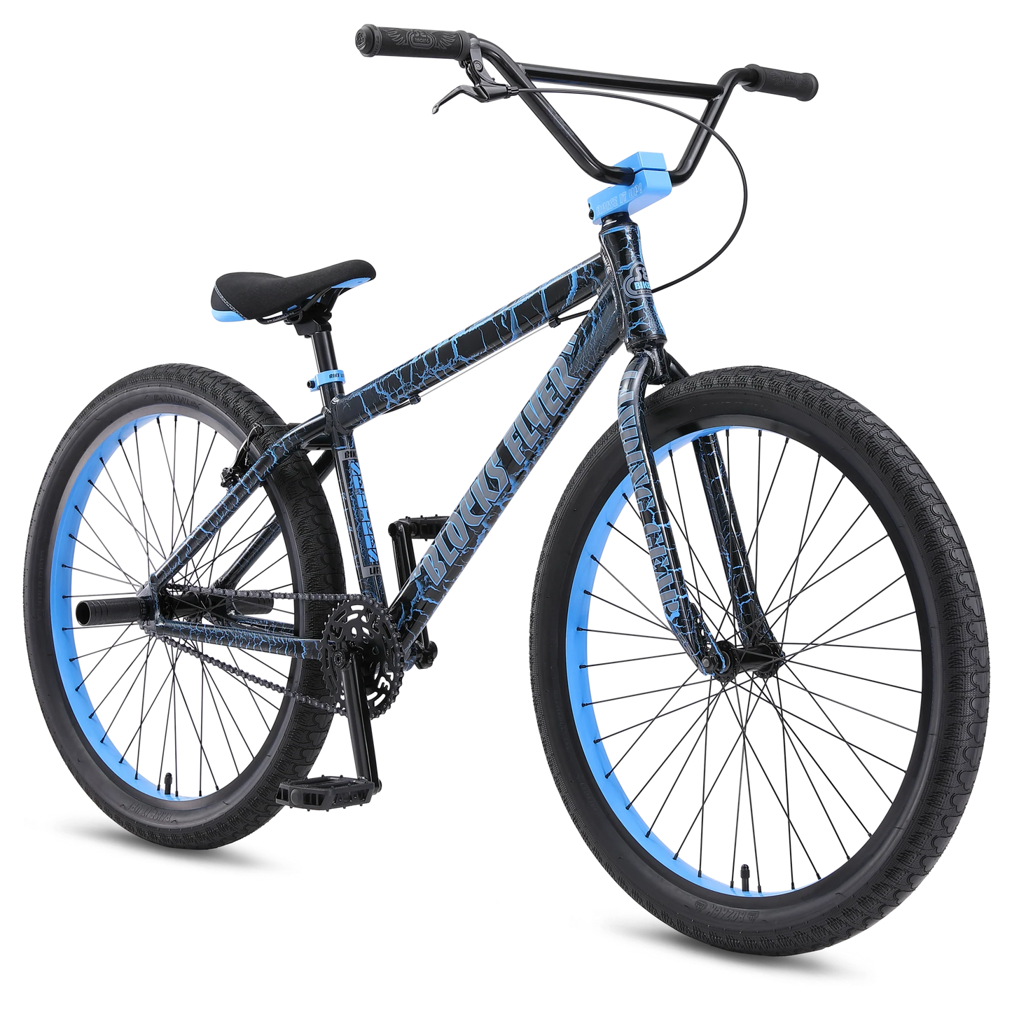 SE Bikes Blocks Flyer 26 - Blue Crackle