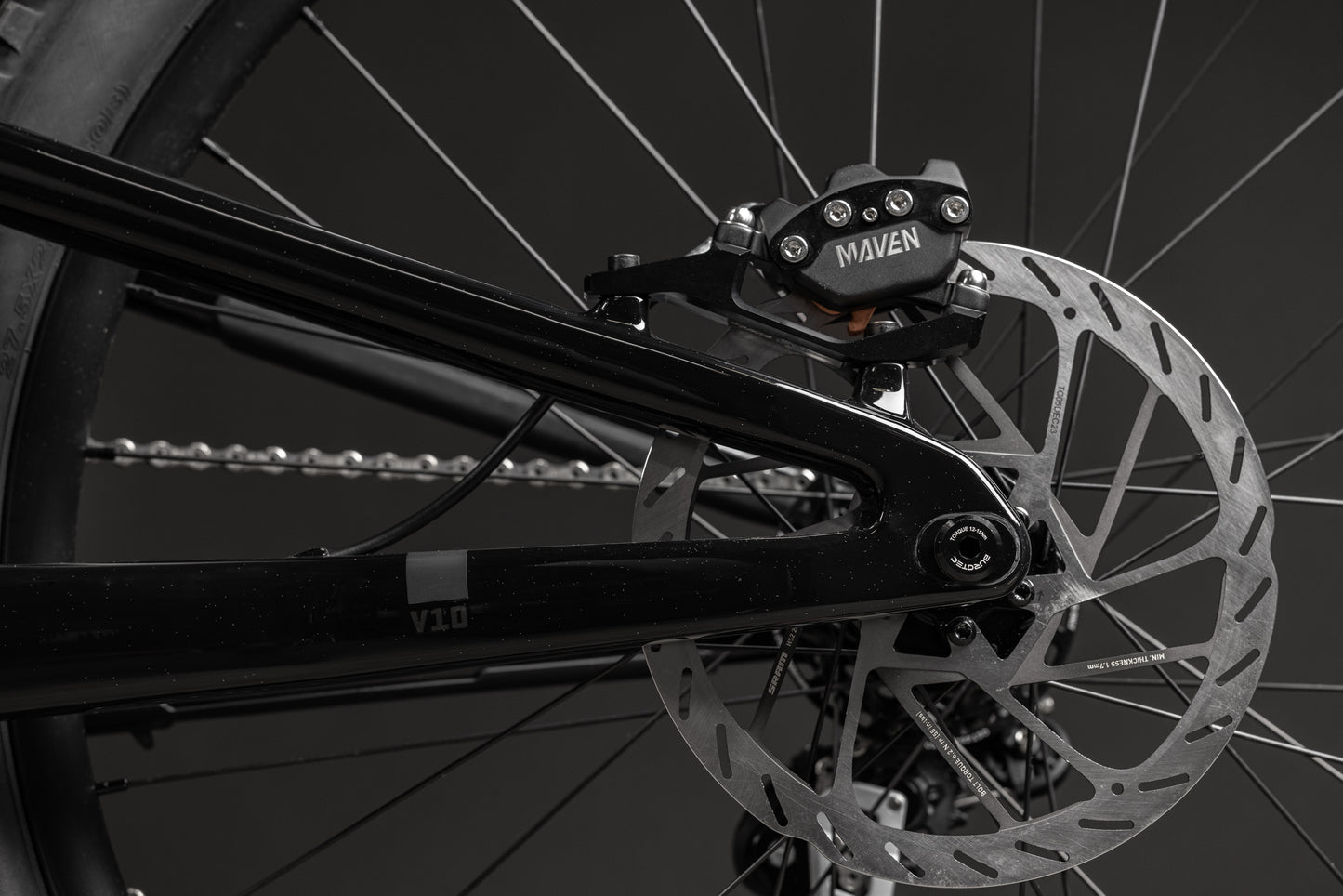 Santa Cruz V10 CC 29 - DH S Kit - Gloss Black Sparkle - 2025