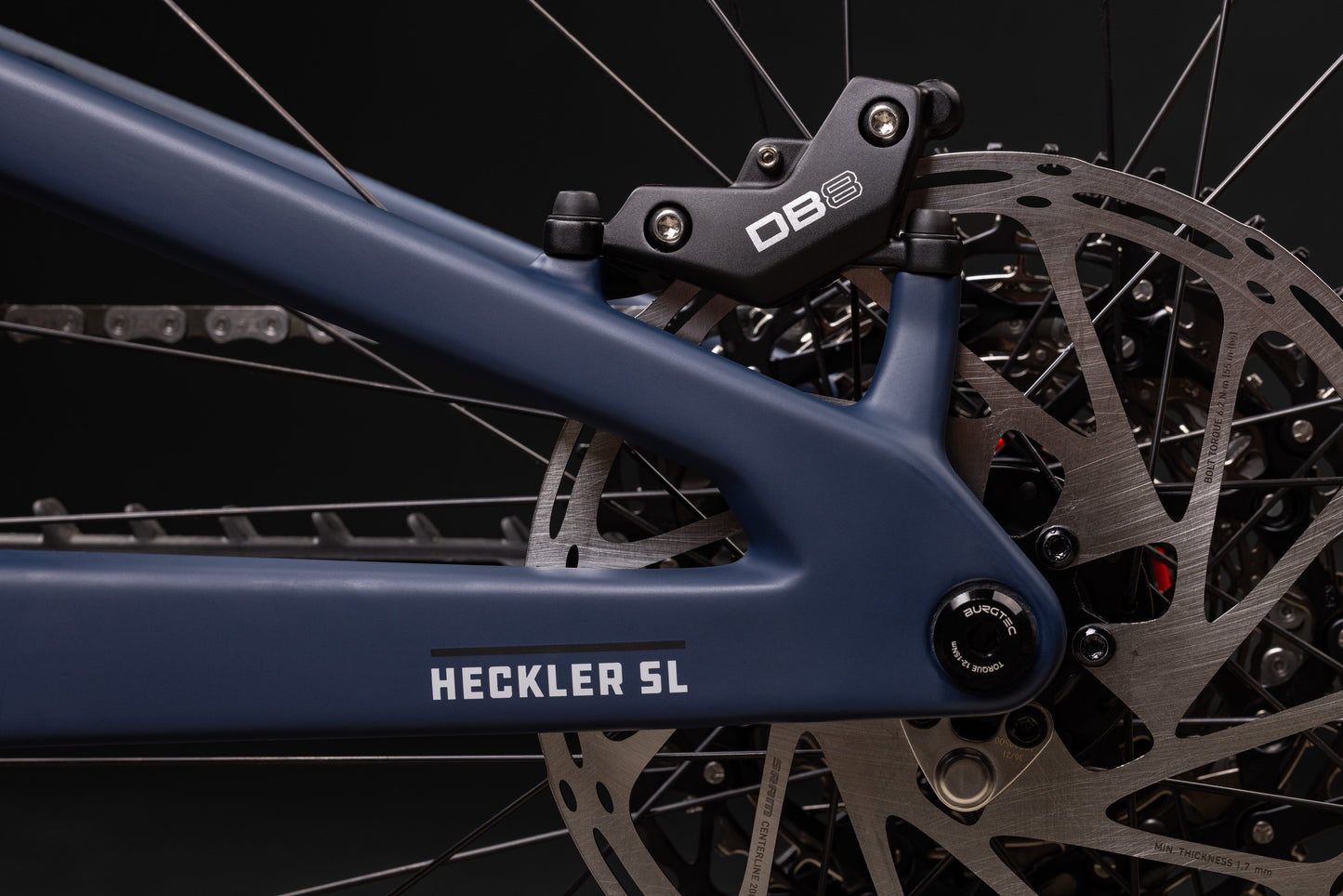Santa Cruz Heckler SL Carbon MX - 70 Kit - Matt Dark Blue - Ex-Display