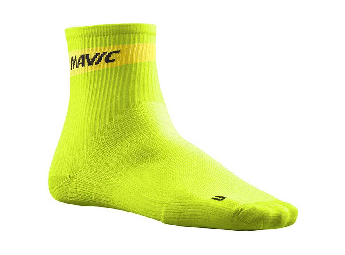 Mavic Cosmic 6" Mid Sock - Lime Green Lime Green Small 